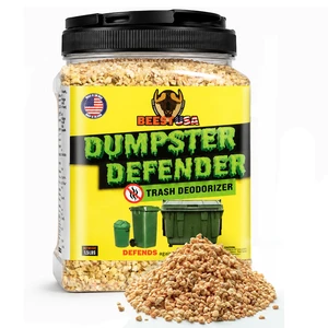 Dumpster Defender - 1.5lbs Outdoor Trash Can Deodorizer & Liquid Waste Absorber (Made in USA) Biodegradable Trash Can Odor Eliminator - Powerful Garbage Deodorizer for Always-Fresh Bins - 7 Cups Dumpster Defender - 1.5lbs Outdoor Trash Can Deodorizer & Liquid Waste Absorber (Made in USA) Biodegradable Trash Can Odor Eliminator - Powerful Garbage Deodorizer for Always-Fresh Bins - 7 Cups