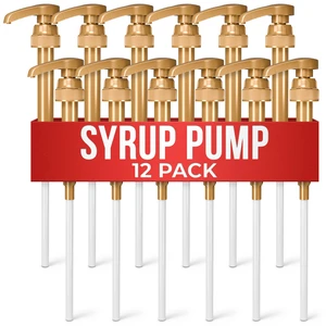 12 Pcs Coffee Syrup Pump, Compatible with Skinny, Torani, Davinci Syrup Pump for 25.4 Oz (750ml) Glass Bottles; Dispenses 0.3 Oz; Coffee Bar Accessories & Dirty Soda Bar Supplies 12 Pcs Coffee Syrup Pump, Compatible with Skinny, Torani, Davinci Syrup Pump for 25.4 Oz (750ml) Glass Bottles; Dispenses 0.3 Oz; Coffee Bar Accessories & Dirty Soda Bar Supplies