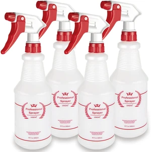 Empty Spray Bottles, Heavy Duty Sprayer, Mist & Stream, 4 Pack 16 Oz Professional Spray Bottle, Leak-Proof, Better Trigger, Measurements, All-Purpose for Cleaning Solutions, Planting, Detailing Empty Spray Bottles, Heavy Duty Sprayer, Mist & Stream, 4 Pack 16 Oz Professional Spray Bottle, Leak-Proof, Better Trigger, Measurements, All-Purpose for Cleaning Solutions, Planting, Detailing