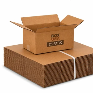 Moving Boxes Holds 65lbs, 15"L x 10"W x 6"H (25-Pack) Small - Corrugated Cardboard for Shipping, Mailing, Packing, Packaging and Storage Moving Boxes Holds 65lbs, 15"L x 10"W x 6"H (25-Pack) Small - Corrugated Cardboard for Shipping, Mailing, Packing, Packaging and Storage