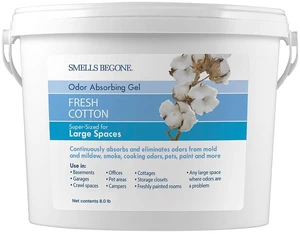 1-Gallon Gel Odor Eliminator High-Capacity, Long-Lasting Odor Absorber for Large Basements, Garages, Workshops & Commercial Areas Removes Odors with Essential Oils (Fresh Cotton) 1-Gallon Gel Odor Eliminator High-Capacity, Long-Lasting Odor Absorber for Large Basements, Garages, Workshops & Commercial Areas Removes Odors with Essential Oils (Fresh Cotton)