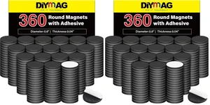 Magnets with Adhesive Backing, 360P Flexible Fridge Magnetic Dots (Pack of 2) Magnets with Adhesive Backing, 360P Flexible Fridge Magnetic Dots (Pack of 2)