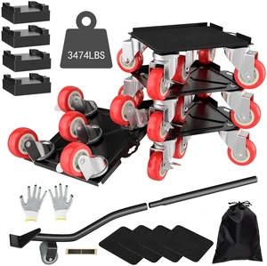 Furniture Dolly,Furniture Movers with 5 Wheels,Carbon Steel Panel Heavy Duty Dolly,Maximum Load 3474LBS,Furniture Lifter with 5 360° Rotatable Rubber Universal Wheels(Black,6.89x6.9 in) Furniture Dolly,Furniture Movers with 5 Wheels,Carbon Steel Panel Heavy Duty Dolly,Maximum Load 3474LBS,Furniture Lifter with 5 360° Rotatable Rubber Universal Wheels(Black,6.89x6.9 in)