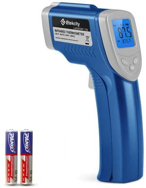 Infrared Thermometer Laser Temperature Gun 774, Blue Cooking, Pizza Oven, Griddle, BBQ, Meat, HVAC, Engine, Adjustable Emissivity, MAX Display, Surface Measurement Infrared Thermometer Laser Temperature Gun 774, Blue Cooking, Pizza Oven, Griddle, BBQ, Meat, HVAC, Engine, Adjustable Emissivity, MAX Display, Surface Measurement