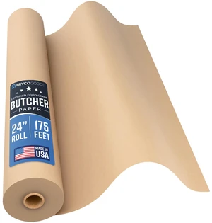 24 Inch x 175 Feet, Brown Butcher Paper Roll, Unbleached, Uncoated, Unwaxed, Food-Grade, Wide Kraft Paper for BBQ, Smoking, Grilling, Wrapping Meat, Table Covering - USA Made 24 Inch x 175 Feet, Brown Butcher Paper Roll, Unbleached, Uncoated, Unwaxed, Food-Grade, Wide Kraft Paper for BBQ, Smoking, Grilling, Wrapping Meat, Table Covering - USA Made
