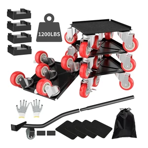 Furniture Dolly,Furniture Movers with 5 Wheels,Carbon Steel Panel Heavy Duty Dolly,Maximum Load 1800LBSFurniture Lifter with 5 360° Rotatable Rubber Universal Wheels(Black,4.1x4.1 in) Furniture Dolly,Furniture Movers with 5 Wheels,Carbon Steel Panel Heavy Duty Dolly,Maximum Load 1800LBSFurniture Lifter with 5 360° Rotatable Rubber Universal Wheels(Black,4.1x4.1 in)