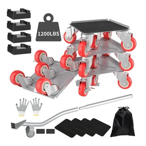 Furniture Dolly,Furniture Movers with 5 Wheels,Carbon Steel Panel Heavy Duty Dolly,Maximum Load 1800LBS,Furniture Lifter with 5 360° Rotatable Rubber Universal Wheels(Silver,4.1x4.1 in) Furniture Dolly,Furniture Movers with 5 Wheels,Carbon Steel Panel Heavy Duty Dolly,Maximum Load 1800LBS,Furniture Lifter with 5 360° Rotatable Rubber Universal Wheels(Silver,4.1x4.1 in)