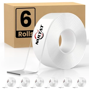 Double Sided Tape Heavy Duty, 60 Feet Nano Double Sided Adhesive Tape Strong Clear Mounting Stick Tape Adhesive Strips High Temperature Tape Removable, Washable, ReusableTapes for Wall Double Sided Tape Heavy Duty, 60 Feet Nano Double Sided Adhesive Tape Strong Clear Mounting Stick Tape Adhesive Strips High Temperature Tape Removable, Washable, ReusableTapes for Wall