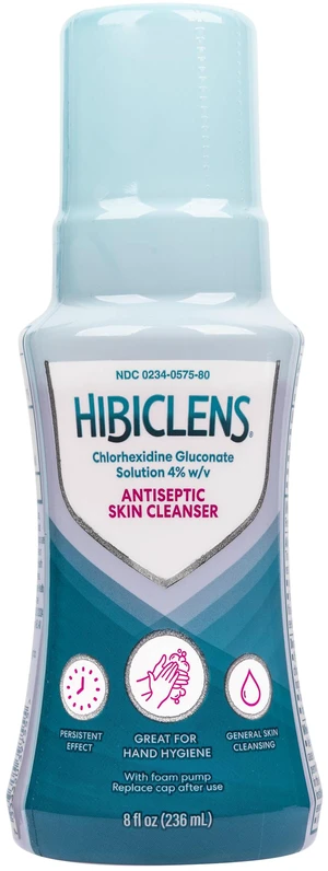 Antimicrobial and Antiseptic Soap and Skin Cleanser 8 oz with Foaming Pump for Home and Hospital 4% CHG Antimicrobial and Antiseptic Soap and Skin Cleanser 8 oz with Foaming Pump for Home and Hospital 4% CHG