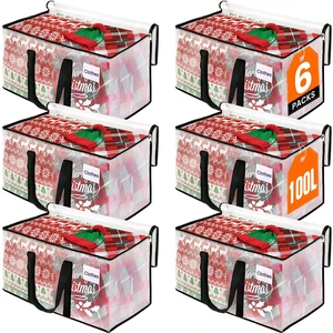 Moving Bags, Heavy Duty Large Storage Bags, 100L, 6 Pack, Clear Water-Resistant Packing Bags with Reinforced Handles & Dual Zippers, Foldable Storage Totes for Dorm Move & Home Organization Moving Bags, Heavy Duty Large Storage Bags, 100L, 6 Pack, Clear Water-Resistant Packing Bags with Reinforced Handles & Dual Zippers, Foldable Storage Totes for Dorm Move & Home Organization