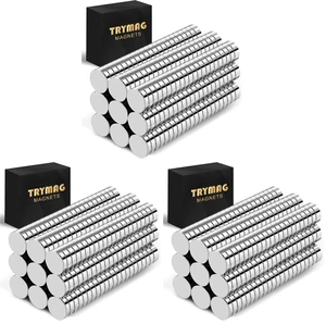 200Pcs Small Round Refrigerator Magnets for Crafts, 8x3mm Mini Rare Earth Tiny Strong Neodymium Disc Magnets for Whiteboard, Fridge, Office, Hobbies, Tiny Round Button (Pack of 3) 200Pcs Small Round Refrigerator Magnets for Crafts, 8x3mm Mini Rare Earth Tiny Strong Neodymium Disc Magnets for Whiteboard, Fridge, Office, Hobbies, Tiny Round Button (Pack of 3)
