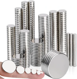 Neodymium Disc Magnets, 6 Different Size Round Rare Earth Magnets 198Pcs Neodymium Disc Magnets, 6 Different Size Round Rare Earth Magnets 198Pcs