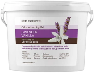 1-Gallon Gel Odor Eliminator High-Capacity, Long-Lasting Absorber for Large Basements, Garages, Workshops & Commercial Areas Remove Tough Odors with Essential Oils (Lavender Vanilla) 1-Gallon Gel Odor Eliminator High-Capacity, Long-Lasting Absorber for Large Basements, Garages, Workshops & Commercial Areas Remove Tough Odors with Essential Oils (Lavender Vanilla)