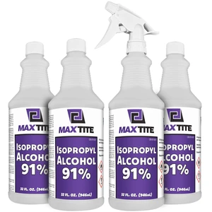 91% Isopropyl Alcohol (1 Gallon (4 Pack, 32 fl oz) - Includes Heavy-Duty Spray Nozzle - Made in USA 91% Isopropyl Alcohol (1 Gallon (4 Pack, 32 fl oz) - Includes Heavy-Duty Spray Nozzle - Made in USA