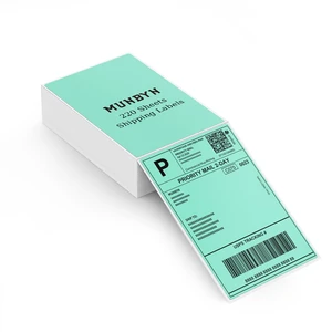 4x6 Green Thermal Labels for Shipping Boxes, 220 Sheets/Stack 4"x6" Fanfold Shipping Labels, No BPA and BPS, Print Clear and Sharp, Strong Adhesive, Compatible with Most Thermal Printers 4x6 Green Thermal Labels for Shipping Boxes, 220 Sheets/Stack 4"x6" Fanfold Shipping Labels, No BPA and BPS, Print Clear and Sharp, Strong Adhesive, Compatible with Most Thermal Printers