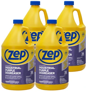 Industrial Purple Cleaner and Degreaser Concentrate - 1 Gallon (Case of 4) ZU0856128 - Easy to Rinse Formula Industrial Purple Cleaner and Degreaser Concentrate - 1 Gallon (Case of 4) ZU0856128 - Easy to Rinse Formula