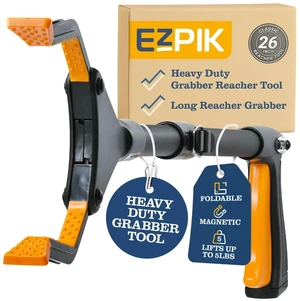 Classic 26 Folding Grabber Reacher Tool with Dual Magnets, Heavy Duty Trash Picker Upper Grabber for Seniors & Disabled Users, Aluminum Pickup Tool for Everyday Reaching Aids (Black) Classic 26 Folding Grabber Reacher Tool with Dual Magnets, Heavy Duty Trash Picker Upper Grabber for Seniors & Disabled Users, Aluminum Pickup Tool for Everyday Reaching Aids (Black)