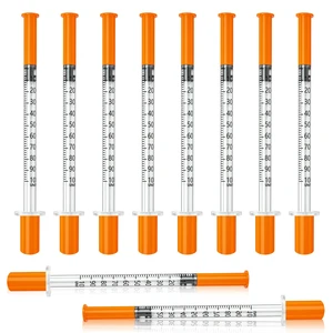 U-100 Syringes, 1ml syringe, 31g 5/16 1cc syringe with needle, lab syringes, Pack of 100 U-100 Syringes, 1ml syringe, 31g 5/16 1cc syringe with needle, lab syringes, Pack of 100