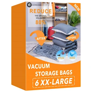 Vacuum Storage Bags, Space Saver Seal Bags For Clothing, Travel Luggage,Blankets, Comforters, Pillows, Clothes Storage.6 XX Large Vacuum Storage Bags, Space Saver Seal Bags For Clothing, Travel Luggage,Blankets, Comforters, Pillows, Clothes Storage.6 XX Large
