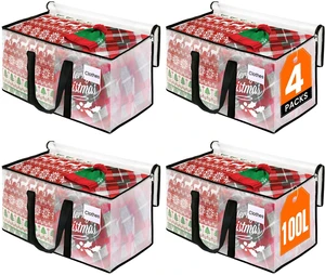 Moving Bags, Heavy Duty Large Storage Bags, 100L, 4 Pack, Clear Water-Resistant Packing Bags with Reinforced Handles & Dual Zippers, Foldable Storage Totes for Dorm Move & Home Organization Moving Bags, Heavy Duty Large Storage Bags, 100L, 4 Pack, Clear Water-Resistant Packing Bags with Reinforced Handles & Dual Zippers, Foldable Storage Totes for Dorm Move & Home Organization