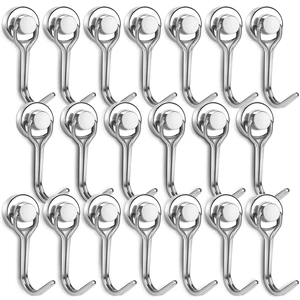 Swivel Swing Magnetic Hook, 30LB 20PCS Refrigerator Magnet Hooks Heavy Duty Strong Magnets Refrigerator Fridge Hanging for Classroom Beach Vacation Kitchen Grills Home Swivel Swing Magnetic Hook, 30LB 20PCS Refrigerator Magnet Hooks Heavy Duty Strong Magnets Refrigerator Fridge Hanging for Classroom Beach Vacation Kitchen Grills Home