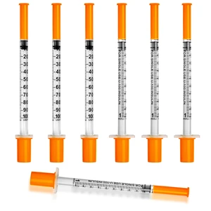 1ml Syringe with Cap, 30G 13/25" 1cc Syringes, Pack of 100 Disposable Individual Package 1ml Syringe with Cap, 30G 13/25" 1cc Syringes, Pack of 100 Disposable Individual Package