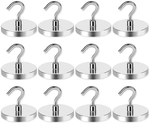 Magnetic Hooks Magnet Hook for Cruise Cabins 170LBS 12P Essentials Classroom Metal Key Holder Hanging Ship Door Decorations Heavy Duty Neodymium Locker Accessories Fridge Refrigerator, Silver Magnetic Hooks Magnet Hook for Cruise Cabins 170LBS 12P Essentials Classroom Metal Key Holder Hanging Ship Door Decorations Heavy Duty Neodymium Locker Accessories Fridge Refrigerator, Silver