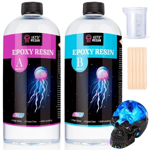 1/2 Gallon Epoxy Resin,Crystal Clear Resin Epoxy Kit for Crafts Bubble Free Casting Resin, 2 Part Resin and Hardener for DIY Art, Jewelry Making, Coasters, for Beginners & Pros 1/2 Gallon Epoxy Resin,Crystal Clear Resin Epoxy Kit for Crafts Bubble Free Casting Resin, 2 Part Resin and Hardener for DIY Art, Jewelry Making, Coasters, for Beginners & Pros