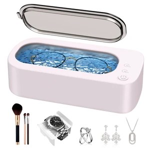 Ultrasonic Jewelry Cleaner Machine: 48kHz 5Min Shine,7Min DeepClean 350ML Ultra Sonic Cleaner for Jewelry,Ring,Eyeglass,Watch Band,Retainer,2 Clean Modes & SUS304 Tank -Gift for Her(Dusty Pink) Ultrasonic Jewelry Cleaner Machine: 48kHz 5Min Shine,7Min DeepClean 350ML Ultra Sonic Cleaner for Jewelry,Ring,Eyeglass,Watch Band,Retainer,2 Clean Modes & SUS304 Tank -Gift for Her(Dusty Pink)