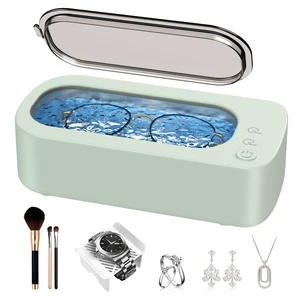 Ultrasonic Jewelry Cleaner Machine: 48kHz 5Min Shine,7Min DeepClean 350ML Ultra Sonic Cleaner for Jewelry,Ring,Eyeglass,Watch Band,Retainer with 2 Clean Modes & SUS304 Tank -Gift for Her(Green) Ultrasonic Jewelry Cleaner Machine: 48kHz 5Min Shine,7Min DeepClean 350ML Ultra Sonic Cleaner for Jewelry,Ring,Eyeglass,Watch Band,Retainer with 2 Clean Modes & SUS304 Tank -Gift for Her(Green)