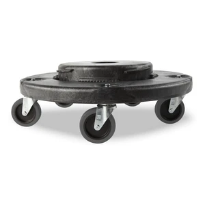 Brute Quiet Dolly, Compatible with 20, 32, 44, and 55-Gallon Brute® Containers, Black, for Restaurants/Back of House/Offices/Warehouses/Airports/Commercial Environments Brute Quiet Dolly, Compatible with 20, 32, 44, and 55-Gallon Brute® Containers, Black, for Restaurants/Back of House/Offices/Warehouses/Airports/Commercial Environments