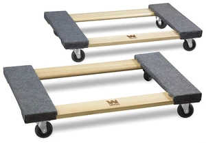 1320 lbs. Capacity 18 in. x 30 in. Hardwood Furniture Moving Dolly, Two Pack 1320 lbs. Capacity 18 in. x 30 in. Hardwood Furniture Moving Dolly, Two Pack