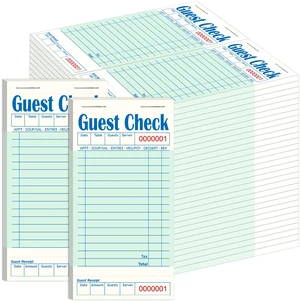 60 Pack/3000 Tickets Guest Checks Books for Servers, Green 60 Pack/3000 Tickets Guest Checks Books for Servers, Green
