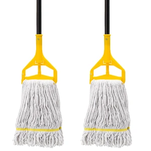 2 Pack Commercial Mop Heavy Duty,Industrial String Cotton Wet Mops 60 inch Long Handle,Looped-End Mop Head,for Home,Garage,Kitchen, Office, Workshop, Warehouse Floor Cleaning 2 Pack Commercial Mop Heavy Duty,Industrial String Cotton Wet Mops 60 inch Long Handle,Looped-End Mop Head,for Home,Garage,Kitchen, Office, Workshop, Warehouse Floor Cleaning