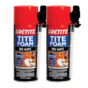 Tite Foam Big Gaps, Bright White, 12 oz Can Pack of 2 - High Density Insulating Foam Sealant for Gaps Up to 3 Inches, Durable, Flexible, UV Resistant Tite Foam Big Gaps, Bright White, 12 oz Can Pack of 2 - High Density Insulating Foam Sealant for Gaps Up to 3 Inches, Durable, Flexible, UV Resistant