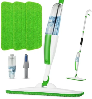 Wet Spray Mop for Floor Cleaning with 14 oz Bottle & 3 Microfiber Pads Refillable bottle, washable pads, dry/wet use for home or commercial cleaning on hardwood, laminate, wood & ceramic floors Wet Spray Mop for Floor Cleaning with 14 oz Bottle & 3 Microfiber Pads Refillable bottle, washable pads, dry/wet use for home or commercial cleaning on hardwood, laminate, wood & ceramic floors