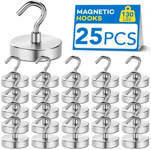 Magnetic Hooks for Cruise Cabins 130LBS Heavy Duty Magnet Hook 25P Strong Magnets Door Metal Ship Walls Essentials 2026 Classroom Refrigerator Locker Hanging Neodymium Kitchen Fridge Silver Magnetic Hooks for Cruise Cabins 130LBS Heavy Duty Magnet Hook 25P Strong Magnets Door Metal Ship Walls Essentials 2026 Classroom Refrigerator Locker Hanging Neodymium Kitchen Fridge Silver