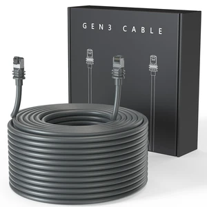 100FT Cable for Starlink Standard 4/ 4X/ Gen3/ V4/ V5 24AWG 100FT/ 30M Replacement Extension Ethernet Cable Waterproof Satellite, Grey 100FT Cable for Starlink Standard 4/ 4X/ Gen3/ V4/ V5 24AWG 100FT/ 30M Replacement Extension Ethernet Cable Waterproof Satellite, Grey