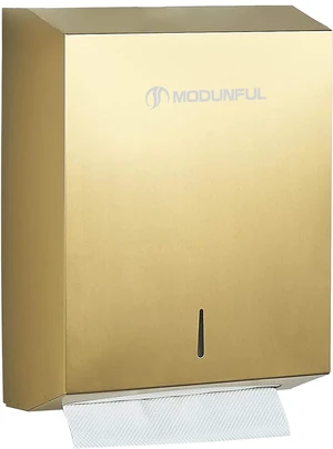 Commercial Paper Towel Dispenser Gold - Multifold Paper Towel Dispenser Wall Mount, High Capacity Stainless Steel Tissue Holder, Suitable for Bathrooms and Public Places Commercial Paper Towel Dispenser Gold - Multifold Paper Towel Dispenser Wall Mount, High Capacity Stainless Steel Tissue Holder, Suitable for Bathrooms and Public Places
