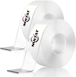Double Sided Tape Heavy Duty, Nano Reusable, Removable, Washable Double Stick Tape for Wall, Multipurpose Clear Adhesive High Temperature Tape 1.18" x 120" (20 Feet) Double Sided Tape Heavy Duty, Nano Reusable, Removable, Washable Double Stick Tape for Wall, Multipurpose Clear Adhesive High Temperature Tape 1.18" x 120" (20 Feet)