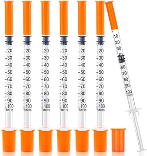 1ml/cc 29G Syringe 1/2" (12.7mm) Needle, Disposable Individual Package Pack of 100 1ml/cc 29G Syringe 1/2" (12.7mm) Needle, Disposable Individual Package Pack of 100