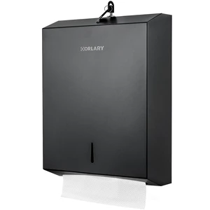 Commercial Paper Towel Dispenser Wall Mount, Matte Black Fits C-Fold Multifold Trifold Paper Towels, Stainless Steel Dispenser with Lock, Touchless Hand Towel Holder for Bathroom Commercial Paper Towel Dispenser Wall Mount, Matte Black Fits C-Fold Multifold Trifold Paper Towels, Stainless Steel Dispenser with Lock, Touchless Hand Towel Holder for Bathroom