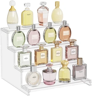 12" Perfume Organizer, Cologne Stand Tool-Free Assembly, 1 Pcs Clear Display Riser Shelf for Makeup, Skincare, Nail Polish, Spice, Figure, Bedroom Bathroom Counter Storage Room Decor 12" Perfume Organizer, Cologne Stand Tool-Free Assembly, 1 Pcs Clear Display Riser Shelf for Makeup, Skincare, Nail Polish, Spice, Figure, Bedroom Bathroom Counter Storage Room Decor