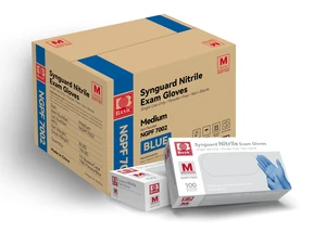 Basic Medical Blue Nitrile Exam Gloves - Latex-Free & Powder-Free - NGPF 7002 (Case of 1,000), Medium Basic Medical Blue Nitrile Exam Gloves - Latex-Free & Powder-Free - NGPF 7002 (Case of 1,000), Medium