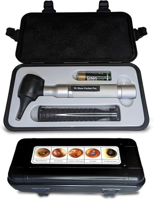 4th Generation LED Pocket Pro Otoscope with Both Adult and Pediatric Disposable Specula Tips, Battery, and Protective Hard Plastic Case 4th Generation LED Pocket Pro Otoscope with Both Adult and Pediatric Disposable Specula Tips, Battery, and Protective Hard Plastic Case