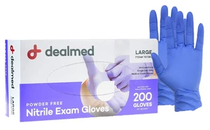 Nitrile Exam Gloves - Latex Free - Large - 200 Count Nitrile Exam Gloves - Latex Free - Large - 200 Count