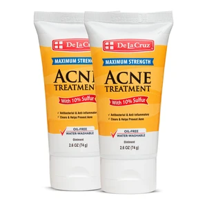 10% Sulfur Ointment, Face Acne Treatment, 2.6oz tube (2 Pack) Maximum Strength Sulfur Acne Treatment, Helps Clear Pimples, Antibacterial & Anti-inflammatory, Non-Comedogenic, Made in USA 10% Sulfur Ointment, Face Acne Treatment, 2.6oz tube (2 Pack) Maximum Strength Sulfur Acne Treatment, Helps Clear Pimples, Antibacterial & Anti-inflammatory, Non-Comedogenic, Made in USA