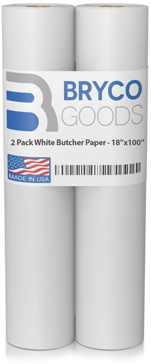 (Pack of 2) White Kraft Butcher Paper Roll - 18" x 150' (1800") - Food-Grade - Ideal for Smoking Meat & BBQ - Unwaxed & Uncoated Butcher Paper for Sublimation - Made in USA (Pack of 2) White Kraft Butcher Paper Roll - 18" x 150' (1800") - Food-Grade - Ideal for Smoking Meat & BBQ - Unwaxed & Uncoated Butcher Paper for Sublimation - Made in USA