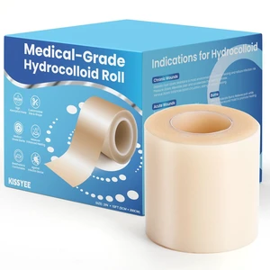 Hydrocolloid Roll Bandages, 2IN x 10FT Extra Large Hydrocolloid Patch with Self-Adhesive, Ultra Absorbent, Cut-to-Size, Flexible & Waterproof for Burn, Blister, Acne Care, First Aid Kit Essential Hydrocolloid Roll Bandages, 2IN x 10FT Extra Large Hydrocolloid Patch with Self-Adhesive, Ultra Absorbent, Cut-to-Size, Flexible & Waterproof for Burn, Blister, Acne Care, First Aid Kit Essential