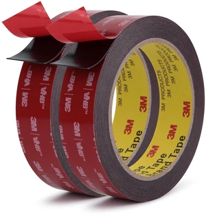 3M Double Sided Tape, Heavy Duty, 1 x 18Ft, 5925, Black, 2 Pack Very High Bonding, Permanent, Waterproof Foam Mounting Tape for Automotive, Home, Office, Deco, Indoor, Outdoor Mountings 3M Double Sided Tape, Heavy Duty, 1 x 18Ft, 5925, Black, 2 Pack Very High Bonding, Permanent, Waterproof Foam Mounting Tape for Automotive, Home, Office, Deco, Indoor, Outdoor Mountings